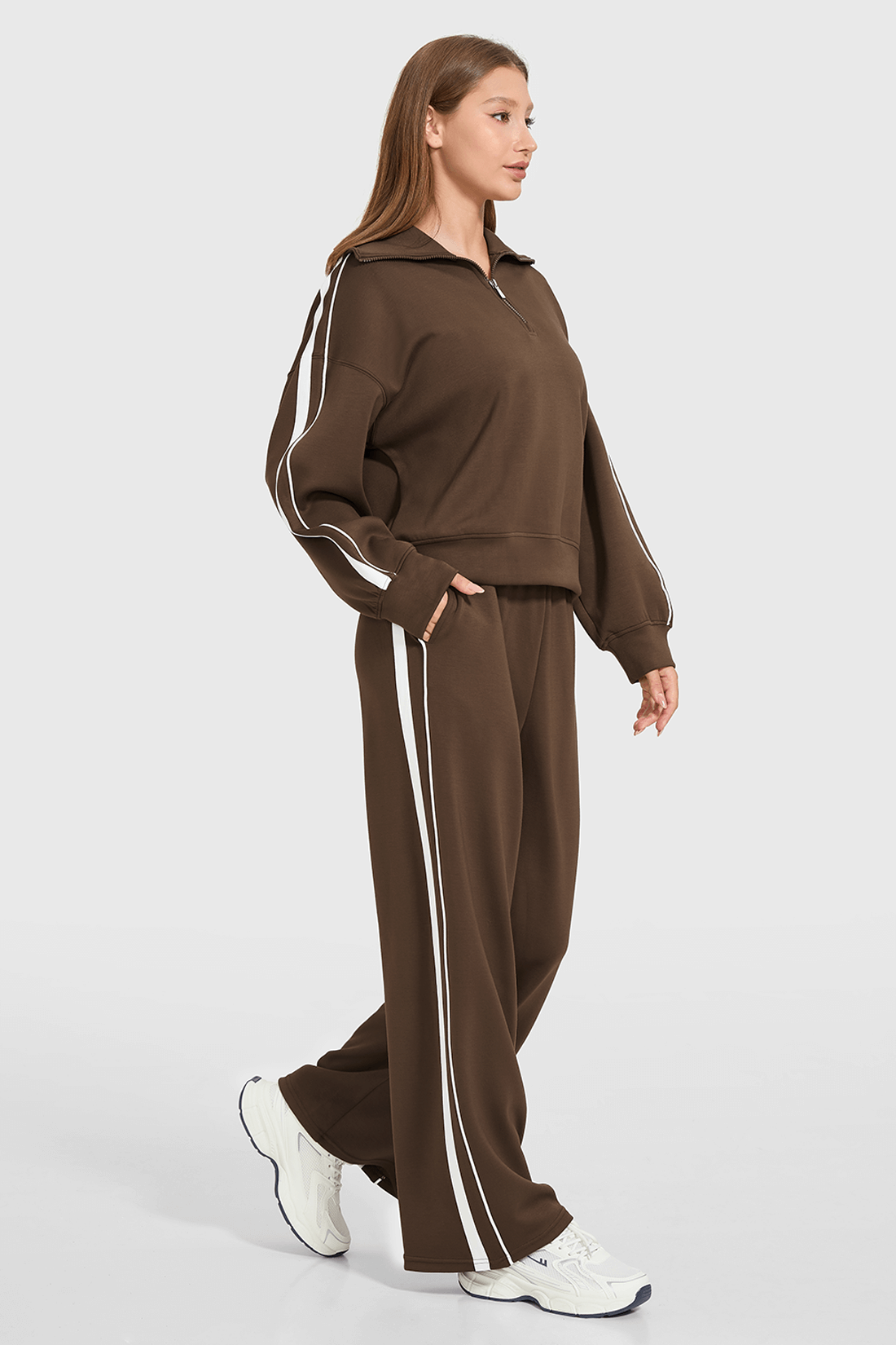 2-delige Modal Half Zip Sweatsuit – Comfort &amp; Stijl in één