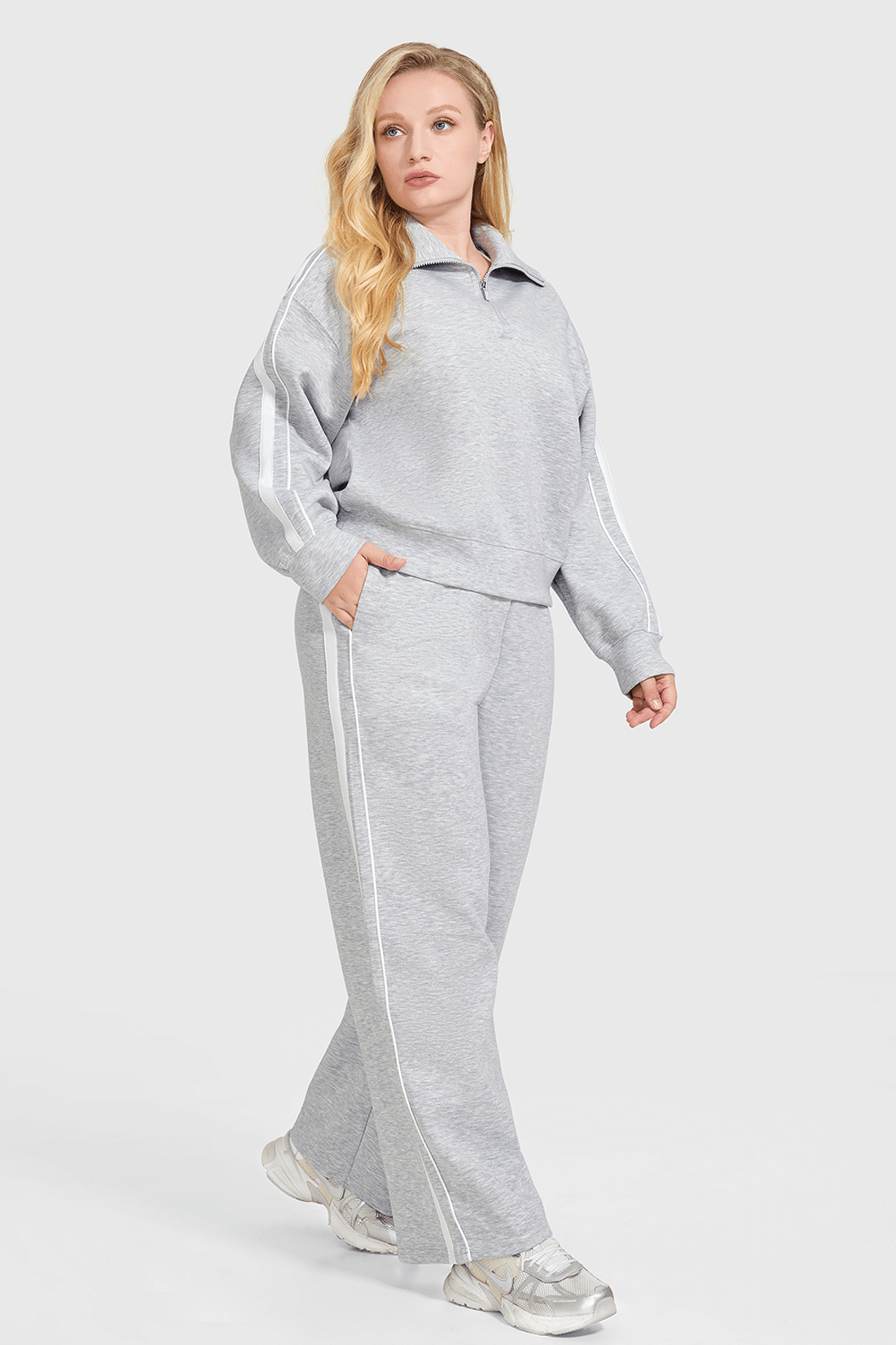 2-delige Modal Half Zip Sweatsuit – Comfort &amp; Stijl in één