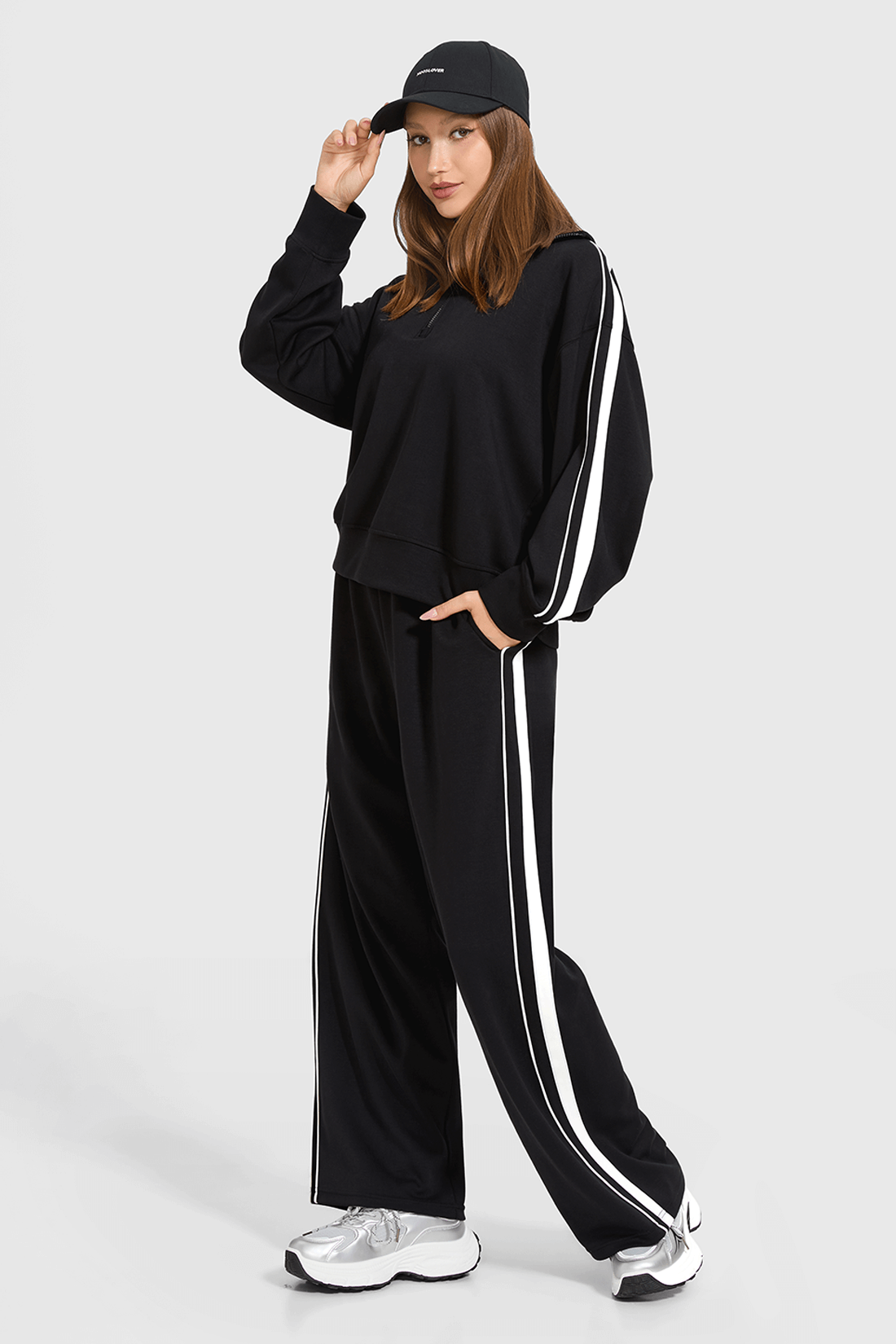 2-delige Modal Half Zip Sweatsuit – Comfort &amp; Stijl in één