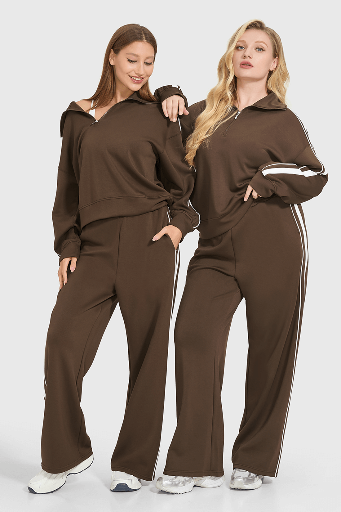 2-delige Modal Half Zip Sweatsuit – Comfort &amp; Stijl in één