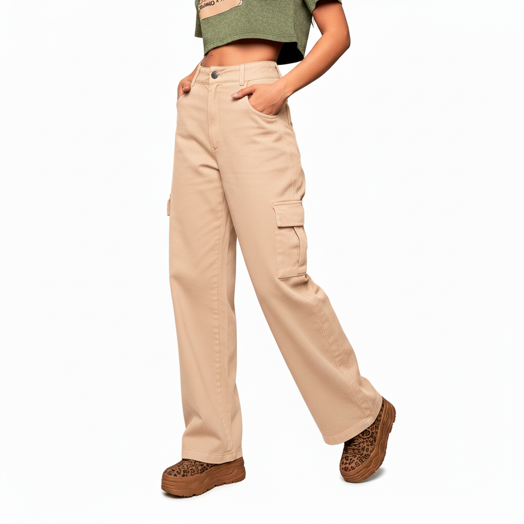 Dames Cargo Jeans Wijde Broek – Casual & Trendy Blog Stijl