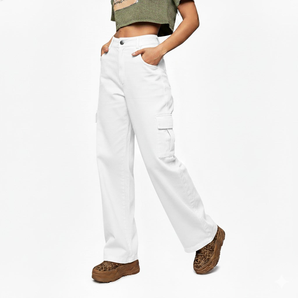 Dames Cargo Jeans Wijde Broek – Casual & Trendy Blog Stijl